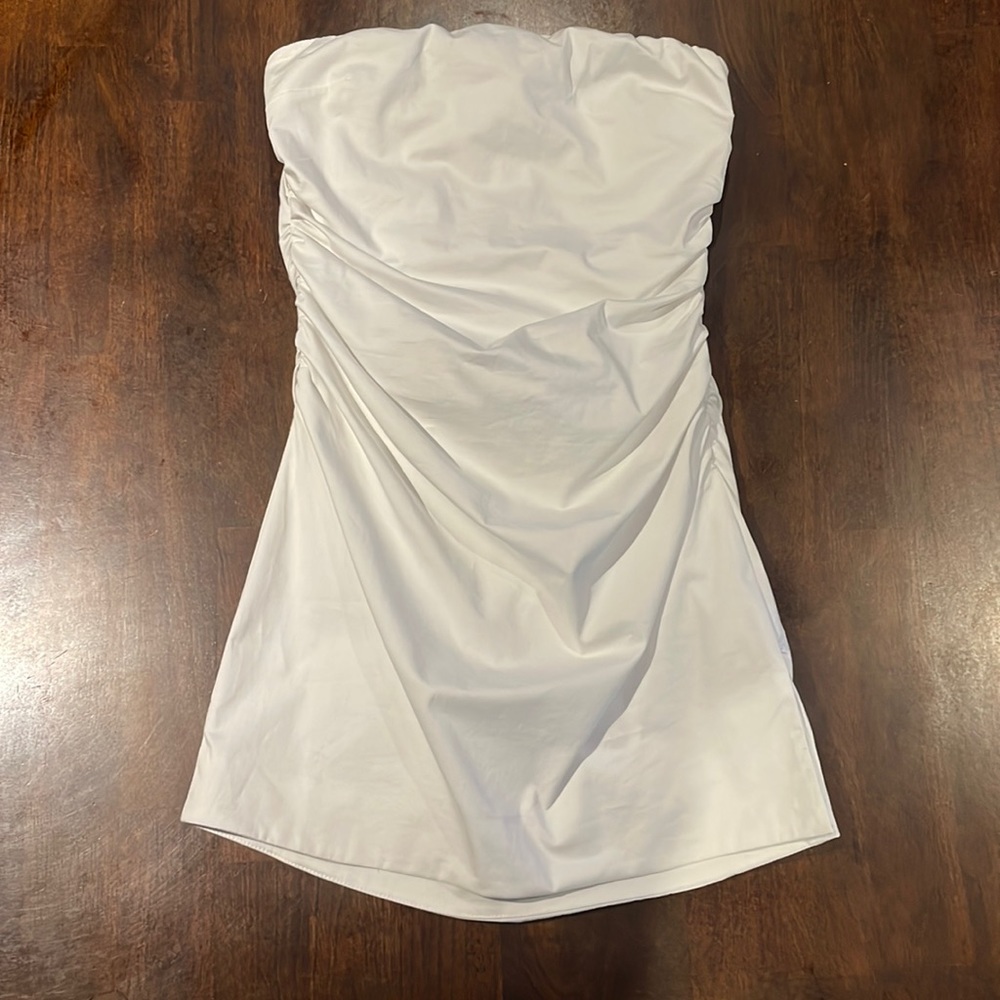 White Strapless Dress